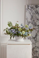 Theo Aged Stone Look Ceramic Floral Compotes By Accent Decor - 7" x 4.25" - Image 5