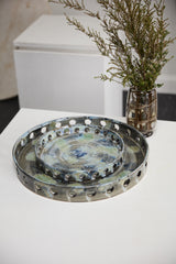 Toluca Glossy Green Ceramic Decorative Trays By Accent Decor - 12.5" x 1.75" - Image 8