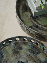 Toluca Glossy Green Ceramic Decorative Trays By Accent Decor - 12.5" x 1.75" - Image 9