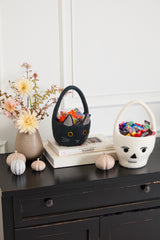 Tricks and Treats Felt Baskets By Accent Decor