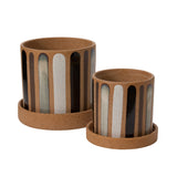 Truman with Saucer Pots By Accent Decor