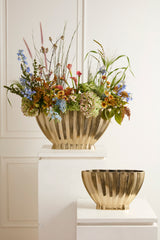 Vivien Footed Metal Vases By Accent Decor