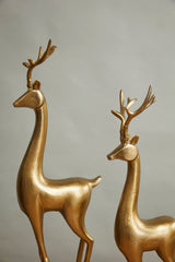 Vixen Reindeer Metal Decorative Figurines By Accent Decor