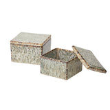 Whisper Decorative Box Reactive Glaze Glossy Decorative Accent By Accent Decor