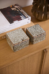 Whisper Decorative Box Reactive Glaze Glossy Decorative Accent By Accent Decor