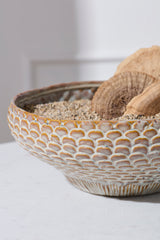 White Oak Bowl By Accent Decor