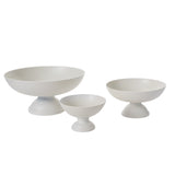 Oscar White Cast Aluminum Floral Centerpiece Bowls By Accent Decor - 11.5" x 6" - Image 3