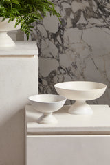 Oscar White Cast Aluminum Floral Centerpiece Bowls By Accent Decor - 11.5" x 6" - Image 4
