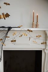 Winged Bat Metal Garland By Accent Decor