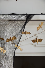 Winged Bat Metal Garland By Accent Decor