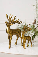 Winter Deer Decorative Figurines By Accent Decor