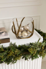Wrapped Antler Metal Vase By Accent Decor