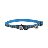 Lazer Brite Reflective Adjustable Breakaway Cat Collar - Blue Lagoon Flowers
