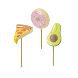 Yummy Ceramic Plant Sticks (Set of 3) By Accent Decor