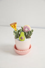 Yummy Ceramic Plant Sticks (Set of 3) By Accent Decor