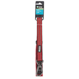 Guardian Gear Reflective Double-Handle Dog Leash, 6 ft - Red