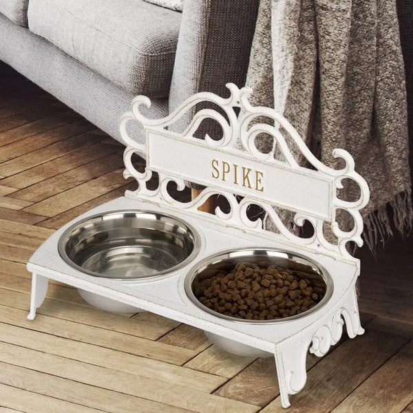Whitehall Products Whitehall Bistro Style Personalized Pet Bowl Feeder