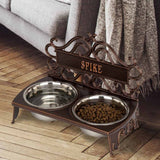 Whitehall Bistro Style Personalized Pet Bowl Feeder
