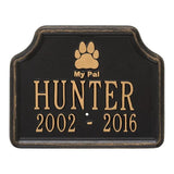 Whitehall My Pal Dog Memorial Personalized Lawn Plaque (14 Styles Available)