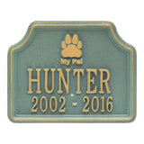 Whitehall My Pal Dog Memorial Personalized Lawn Plaque (14 Styles Available)