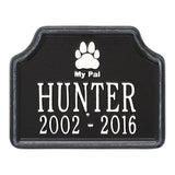Whitehall My Pal Dog Memorial Personalized Lawn Plaque (14 Styles Available)