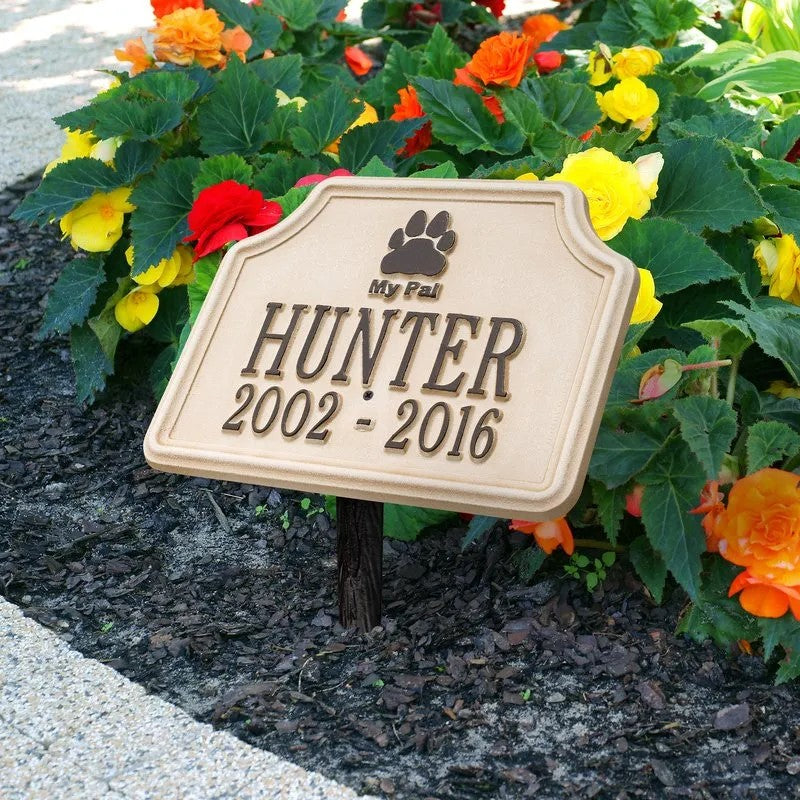 Whitehall My Pal Dog Memorial Personalized Lawn Plaque (14 Styles Available)