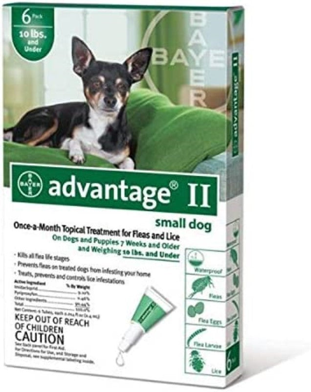Bayer Advantage Flea Control for Dogs and Puppies Under 10 lbs