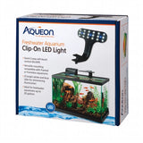 Aqueon Fish Tank Clip-On LED Lights Black 8" x 7" x 4.75"