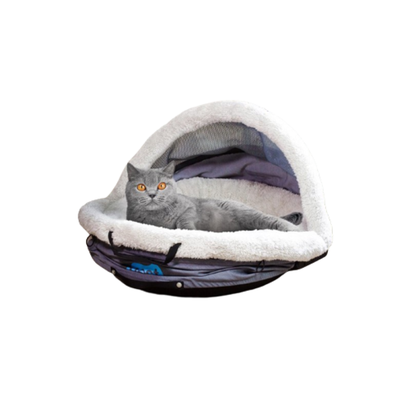 Bear Bear Nest and Go Pet Bed and Carrier (Gray)