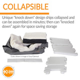K&H Pet Products Bucket Booster Pet Seat Collapsible Rectangle (Heated or Unheated)