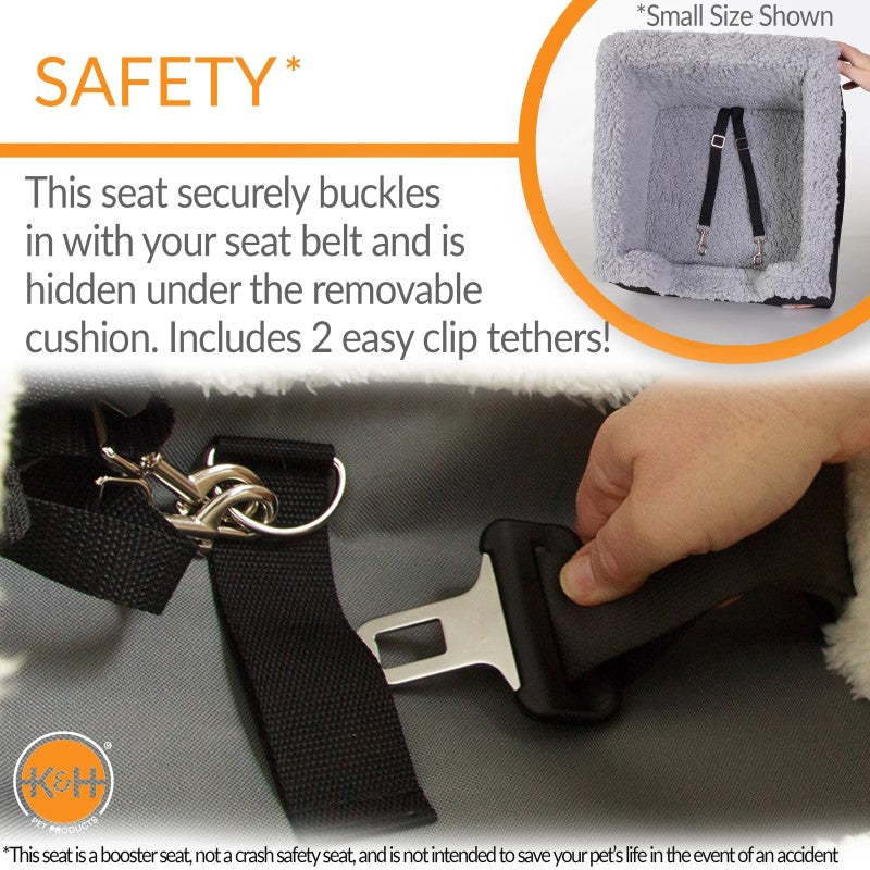 K&H Pet Products Bucket Booster Pet Seat Collapsible Rectangle (Heated or Unheated)