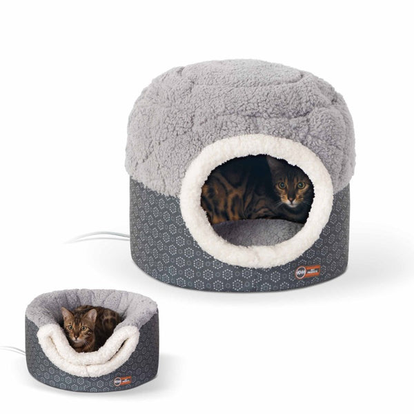 Pet Stores USA Thermo-Pet Nest Heated Cat Bed (Gray) 18" x 15" x 14" by K&H Pet Products