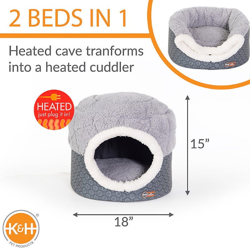 Thermo-Pet Nest Heated Cat Bed (Gray) 18