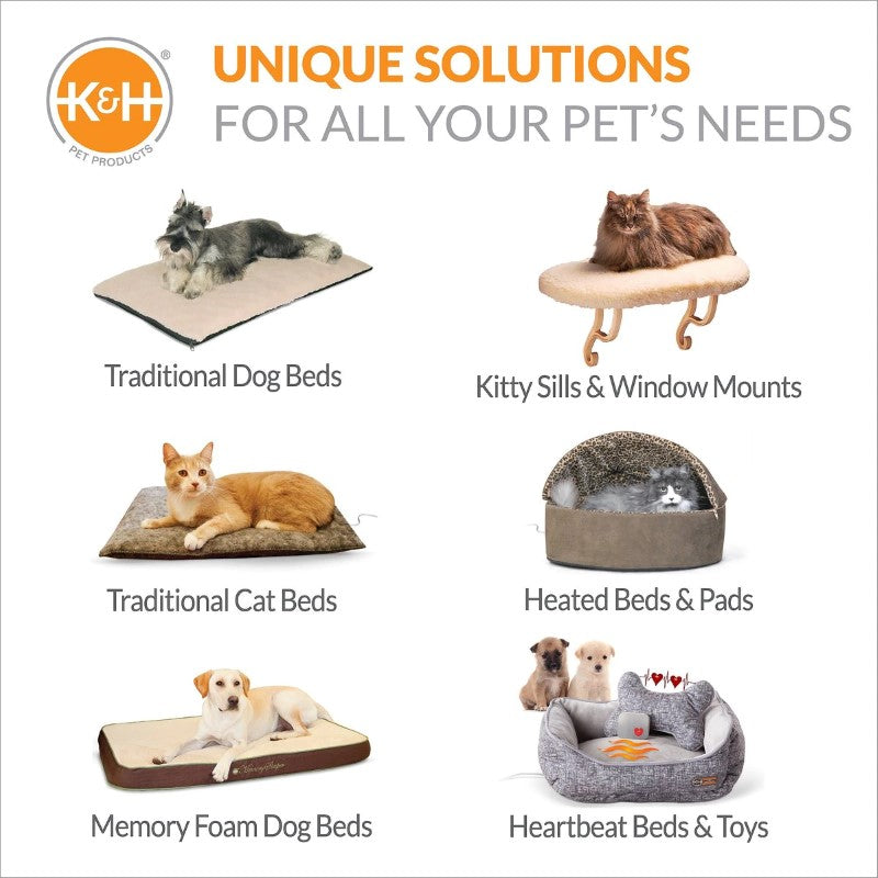 K&H Pet Products Deluxe Lectro-Soft Outdoor Heated Pet Bed