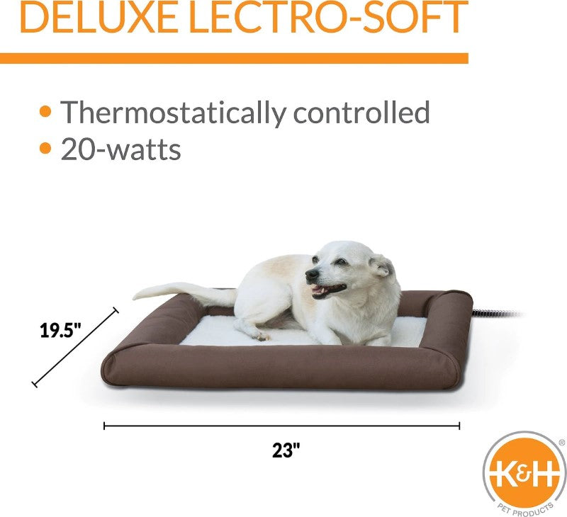 K&H Pet Products Deluxe Lectro-Soft Outdoor Heated Pet Bed