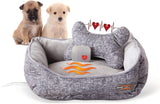 K&H Pet Products Mother's Heartbeat Heated Puppy Pet Bed with Bone Pillow