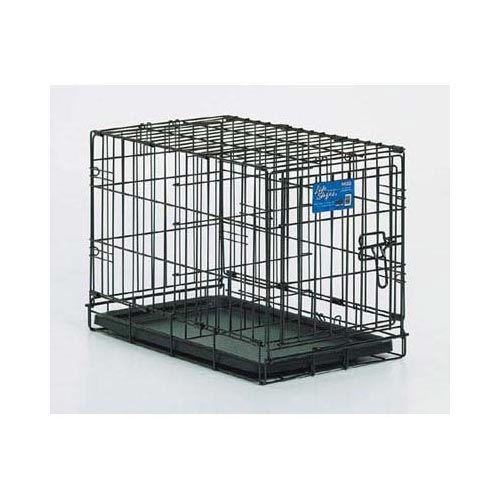 Midwest Life Stages Single or Double Door Dog Crate Black