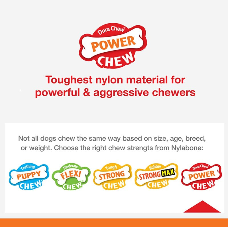 Nylabone Power Chew Textured Ring - Chicken Flavored