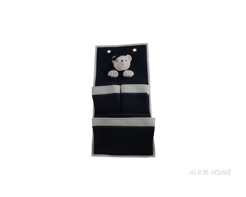 Bear 3-Pocket Wall Hanger - (Set of 2) by Anne Home