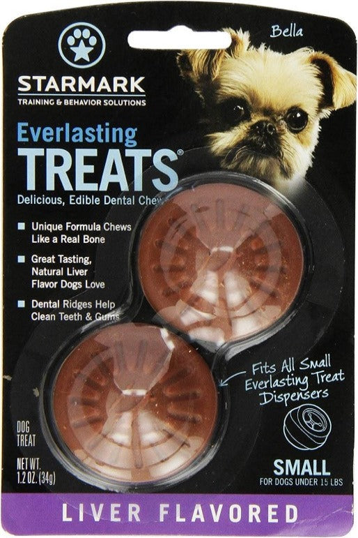 Starmark Everlasting 2-Count Treat Ball Refill Treats - Liver, Chicken, BBQ, or Bacon