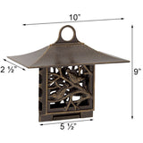Whitehall Nuthatch Suet Bird Feeder, French Bronze