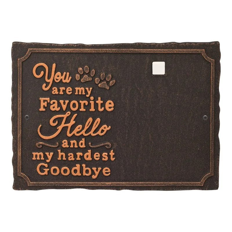 Whitehall My Favorite Hello Pet Photo Wall Plaque (7 Styles Available)