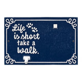 Whitehall Life is Short Take a Walk Wall Plaque with Photo Clip and Leash Hook (7 Styles Available)