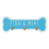 Whitehall Bone Leash Holder Personalized Wall Plaque